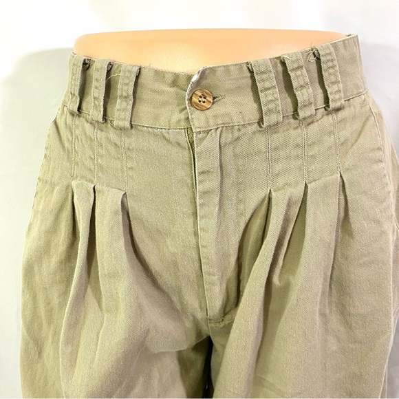 Vintage 90’s Greatland Apparel Khaki Walking Shorts Size Small Trouser Pleated - Picture 4 of 9